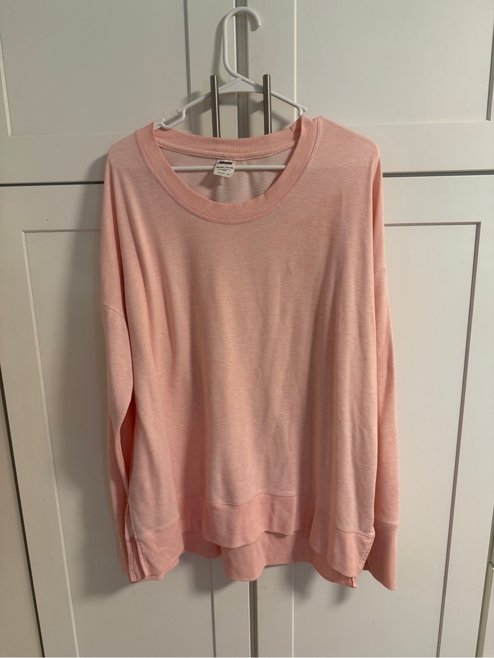 AVIA Women’s XL/16-18 Pink Oversized Crewneck Sweatshirt
